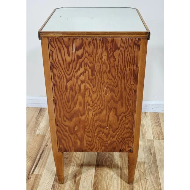 Pair French Mid-Century Modern Mirrored Nightstands For Sale - Image 9 of 16