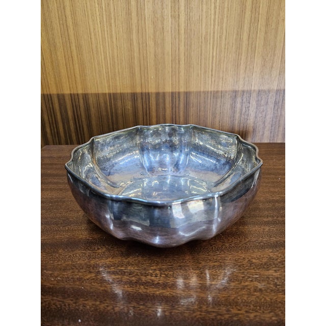 Silver-Plated Fruit Bowl, 1990s For Sale - Image 3 of 9