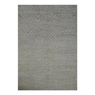 Hand Knotted Modern Design Wool Rug. 10'07" X 14'05" For Sale