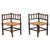 Set of 19th Century English Oak Bobbin Corner Chairs, 1880 For Sale - Image 15 of 15