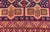 Navy Blue Antique Hand-Knotted Karajeh Gallery Rug in Wool With All-Over Geometric Design 4'4 X 12'8 For Sale - Image 8 of 12