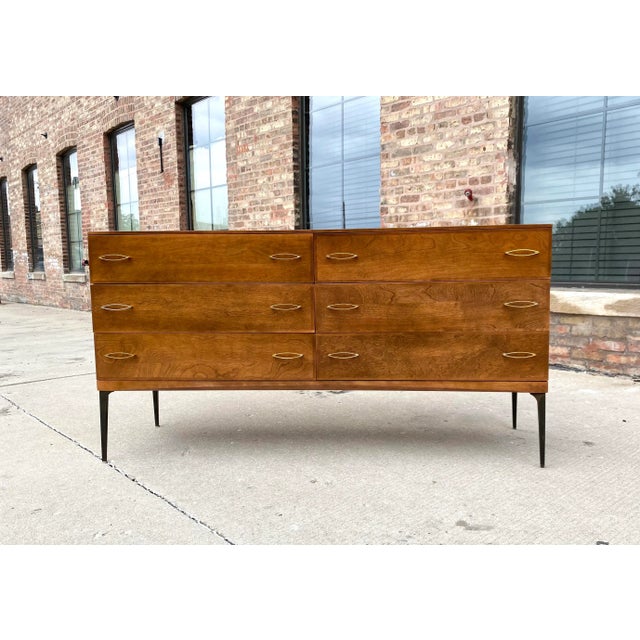 Heywood Wakefield Contessa Series Lowboy Dresser For Sale - Image 10 of 11