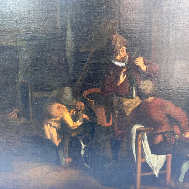 Dutch School, Genre Scene, 1800s, Oil on Board For Sale - Image 15 of 18