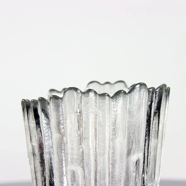Glass Glass Vase by Pavel Panek for Libochvice, 1979 For Sale - Image 7 of 9
