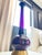 Rare Pair - Vintage Marbro Amethyst Art Glass Table Lamps, McM, C. 1960s, Brass Base, 58.5" Tall For Sale In Los Angeles - Image 6 of 12
