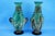 1970s Green and Black Murano Glass Vases by C. Zeta, Italy, 1970s, Set of 2 For Sale - Image 5 of 18