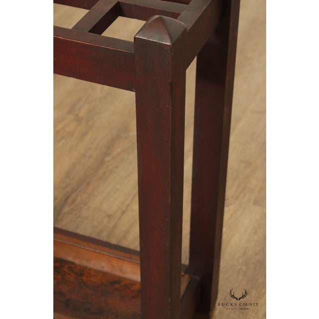 Antique Mission Style Umbrella Stand For Sale - Image 12 of 12