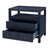 2020s Nora 28 in. W Raffia 2 Drawer Nightstand with Top Open Shelf, Blueberry For Sale - Image 5 of 11