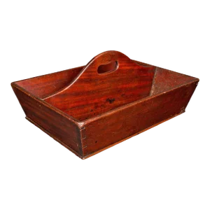 1800's Antique Georgian Butler's Duties Trug Cutlery Tray