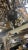 French Pair of Wrought Iron and Crystal Branch Chandeliers For Sale - Image 9 of 10