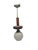 Brown Art Deco Pendant Lamp, Former Czechoslovakia, 1950s For Sale - Image 8 of 9