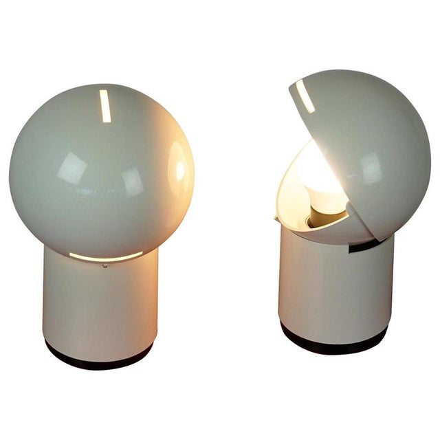 Vintage Italian Space Age Asteroidi Plastictable Lamps by Siberin Caronno, 1970s, Set of 2 For Sale - Image 10 of 10