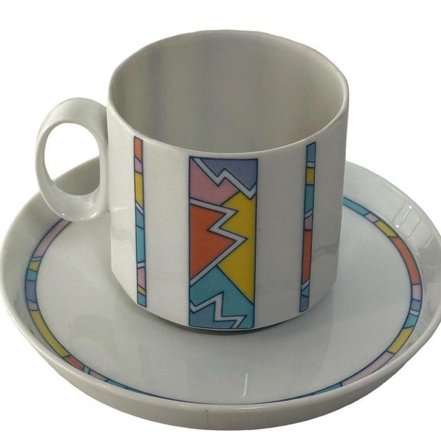 Set of six coffee cups and matching saucers produced by Rosenthal. Very recognizable pattern and looks similar to the...