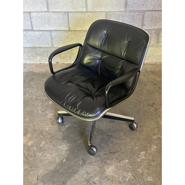 Knoll 1970s Charles Pollock for Knoll Office Desk Chair For Sale - Image 4 of 12