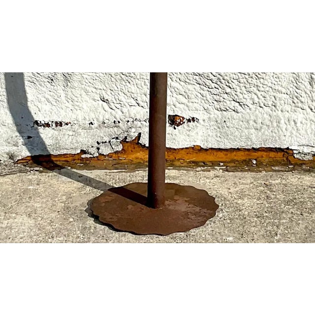Vintage Monumental Patinated Metal Palm Tree For Sale - Image 12 of 12