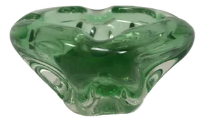 Art Glass Ashtray by Josef Hospodka for Chribska Sklarna, 1960s