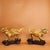 Late 19th Century Late 19th Century Pair of Gilt Bronze Winged Qilin Statues, Mythical Beast Figures, 3.75kg For Sale - Image 5 of 9