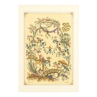 Atelier Aria Lumae Jean Pillement Anne Allen Chinoiserie Antique Restored Gallery Board Print 16 X 24on Archival Hahnemuhle German Etching Paper For Sale