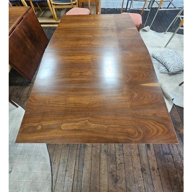 Mid 20th Century Mid-Century Modern Walnut Dining Table For Sale - Image 5 of 8