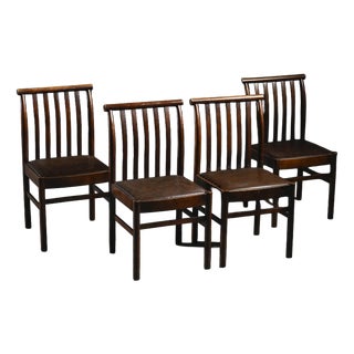 Chairs by Isamu Kenmochi for Akita Mokko, Japan, 1970s, Set of 4 For Sale