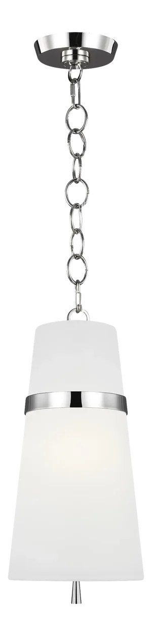 Alexa Hampton by Visual Comfort Studio Cordtlandt Small Pendant, Silver