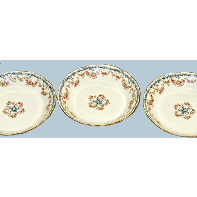 French Limoges Antique Porcelain Bowls - Set of 6 - 7.25" For Sale In New York - Image 6 of 13