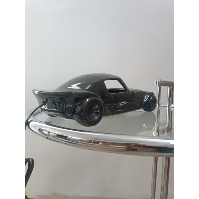 Metal Vintage Ceramic Sports Coupe Lamp, 1970s For Sale - Image 7 of 14