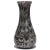 Beautiful and rare, vintage Murano hand blown grays and blacks feathered design Italian art glass flower vase. Documented...