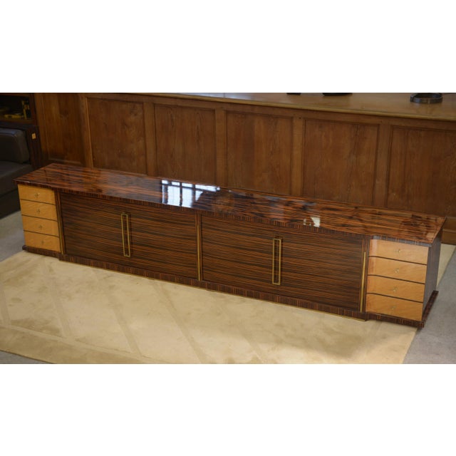 Minimalist Sideboard in Ebony and Sycamore, 1960s For Sale - Image 12 of 13