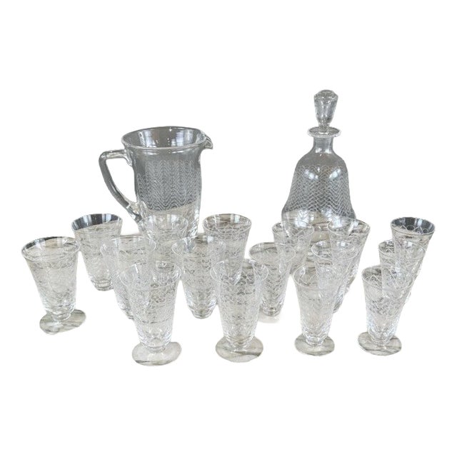 20th Century Crystal Service from Sèvres, Set of 18 For Sale