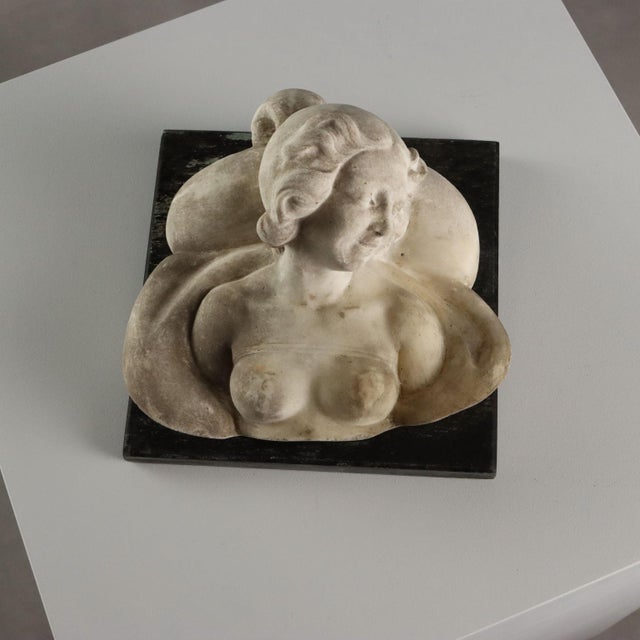 Bust of a Young Woman, Marble For Sale - Image 3 of 10