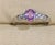 Pink Sapphire and Diamond 14 Karat White Gold Ring, Estate Size 6.5 For Sale - Image 9 of 18