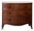 Early 19th Century 3 Drawer Mahogany Bowfront Chest With Wooden Knobs For Sale