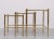 Hollywood Regency Hollywood Regency French Brass Nesting Tables, 1970s, Set of 3 For Sale - Image 3 of 9