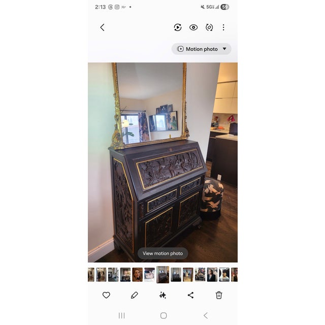 1930s 1930s Wood Bureau Desk For Sale - Image 5 of 5