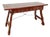 Spanish Baroque Style Carved Wooden Console Table with Wrought Iron Stretcher, 1930 For Sale