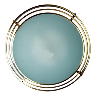 Large Ceiling Lamp in Brass and Glass from Estiluz For Sale