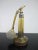 Moser Glassworks Moser Amber Art Nouveau Gilt Glass Atomizer Perfume Bottle Set Pair in Case For Sale - Image 4 of 12