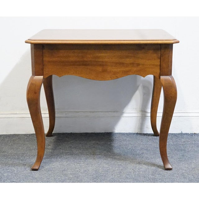 Ethan Allen Country French Collection 22" Accent End Table 26-8203 - 216 Bordeaux Finish For Sale - Image 12 of 13