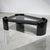 XL Postmodern Glass Black Lacquer Triangular Coffee Table For Sale In Miami - Image 6 of 9