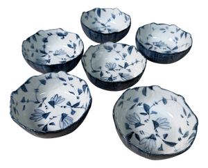 Japanese Porcelain Kobachi Bowls, 1960s, Set of 6