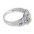 Vintage 1.17 Carat Oval Cut Diamond Platinum Ring, Size 5.75 For Sale - Image 4 of 7