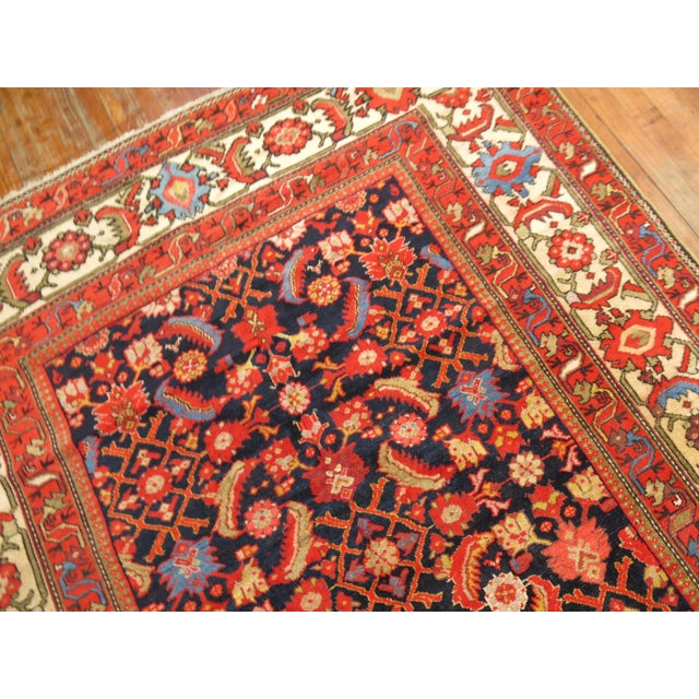 Vintage Persian Gallery Malayer Rug in Saturated Colors For Sale - Image 17 of 18