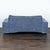 2000 - 2009 Modern Blue 2-Seat Sofa With Wide Arms For Sale - Image 5 of 7
