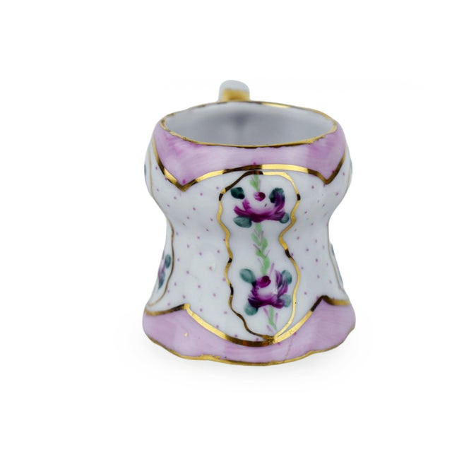 Ceramic Mid 20th Century Hand Painted Limoges China Floral Porcelain Tea Set With Gold Trim France - 15 PCS For Sale - Image 7 of 11