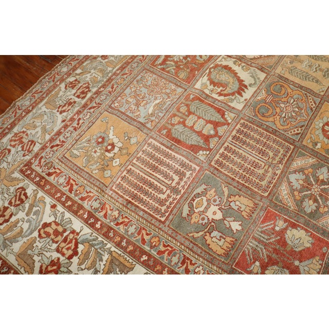 Zabihi Collection Oversize Antique Garden Design Persian Bakhtiari Rug - 12'2" x 17'4" For Sale - Image 4 of 12
