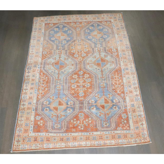 A scatter size Persian shiraz tribal rug from the 2nd quarter of the 20th century