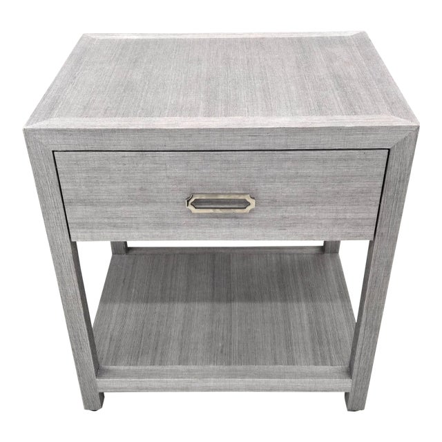 Mitchell Gold + Bob Williams Ariel Gray 1 Drawer Nightstand For Sale