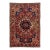 Handmade Rosette Designed Persian Bakhtiari Wool Rug in Red For Sale