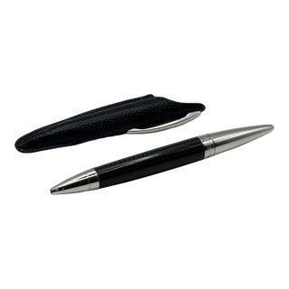 Jörg Hysek Carbon Fiber Ballpoint Pen With Chrome Accents – Swiss Design For Sale